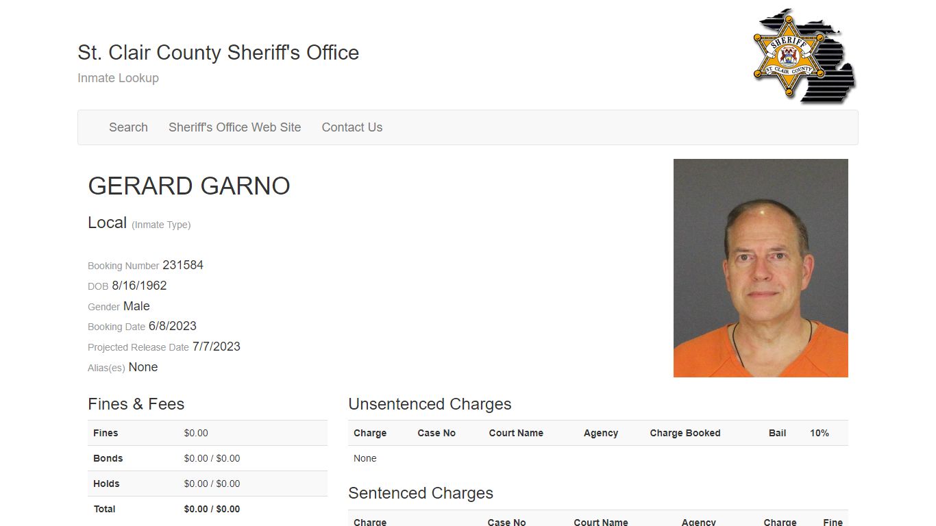 Inmate Lookup